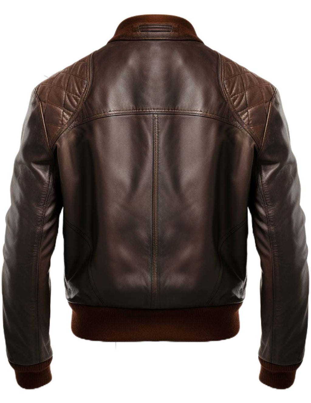 Men's Brown Everyday Leather Bomber Jacket