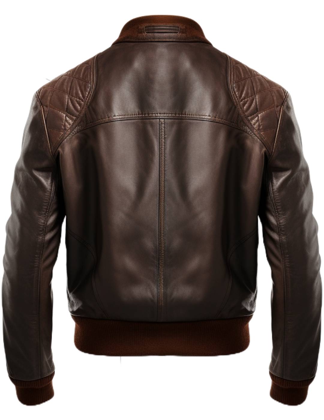 Men's Brown Everyday Leather Bomber Jacket