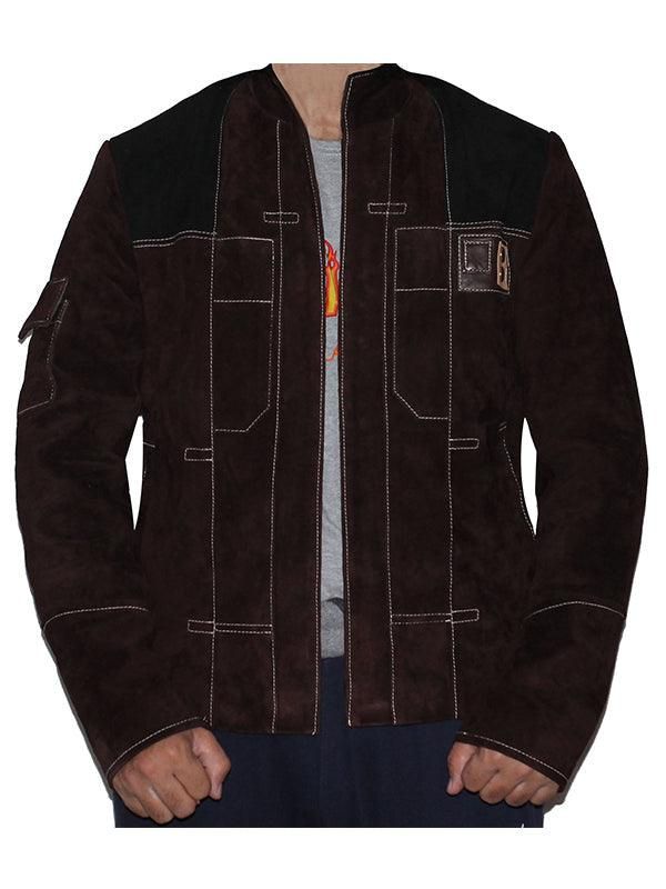 Men's Dark Brown Suede Leather Jacket