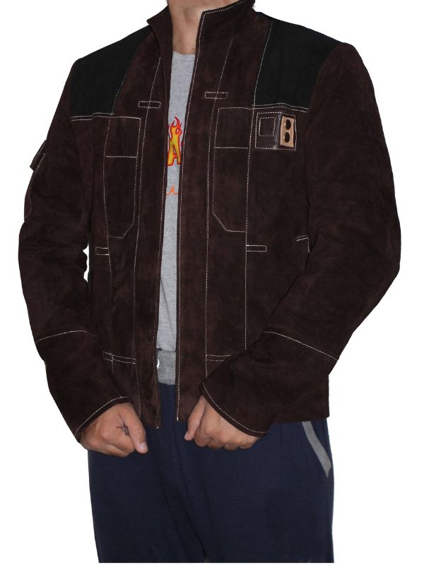 Men's Dark Brown Suede Leather Jacket