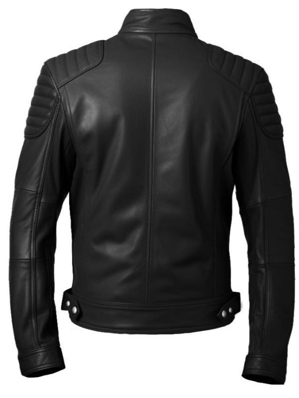 Men's Black Slim Rider Leather Jacket