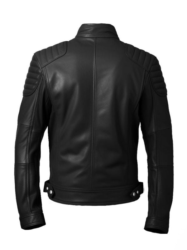 Men's Black Slim Fit Leather Jacket