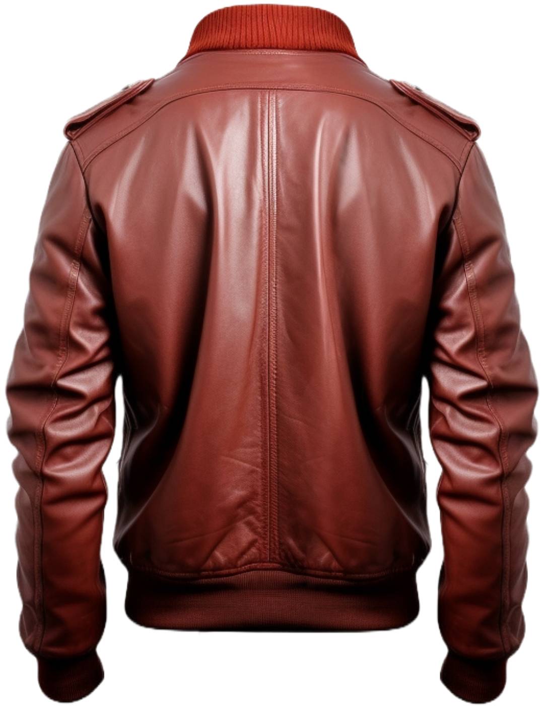 Men's Tan Brown James Leather Bomber Jacket