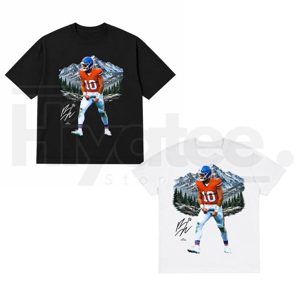 Men's 90s Style Bo Nix Graphic T-Shirt – Vintage Football Bootleg Tee
