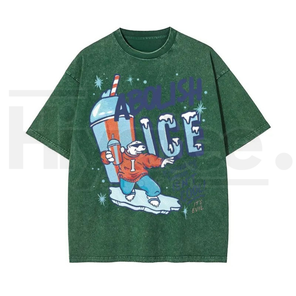 Men's Oversized Retro Washed Stretch Cotton T-Shirt – Short Sleeve Casual Round Neck Streetwear Tee