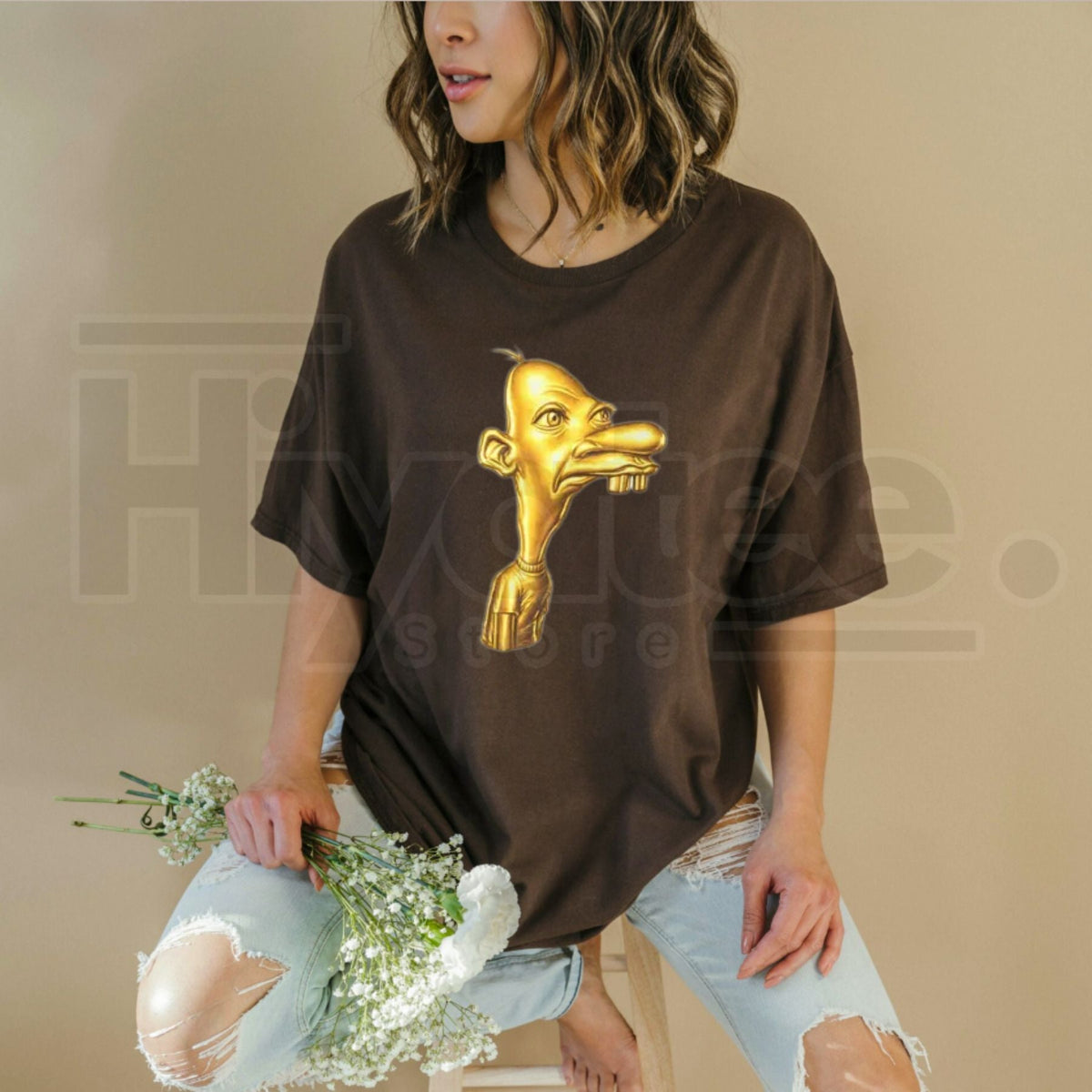 Neegy Meme Cartoon Head T-Shirt