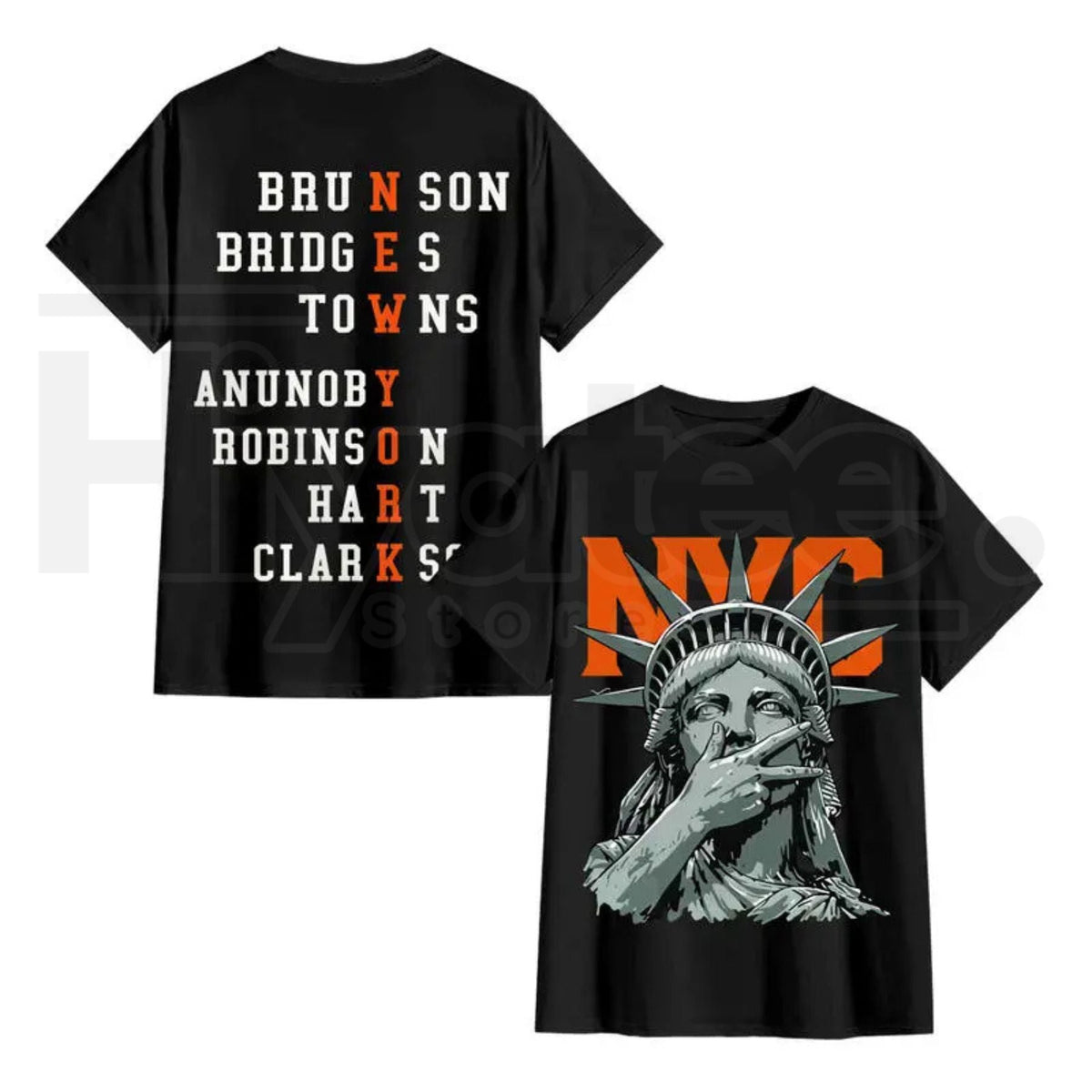 New York 2-Side Graphic Basketball T-Shirt – Vintage Knicks Style Game Day Streetwear