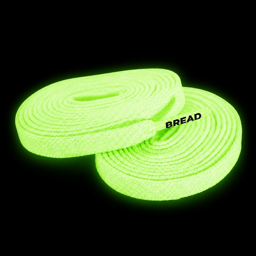 Night White - Glow in the Dark Bread Laces