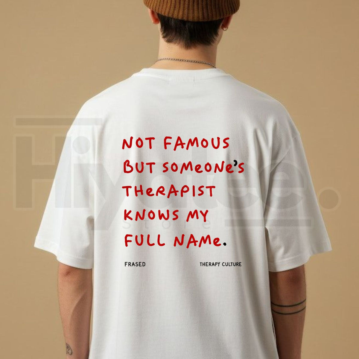 Not Famous But Someone's Therapist Knows My Full Name T-Shirt – Therapy Humor Tee