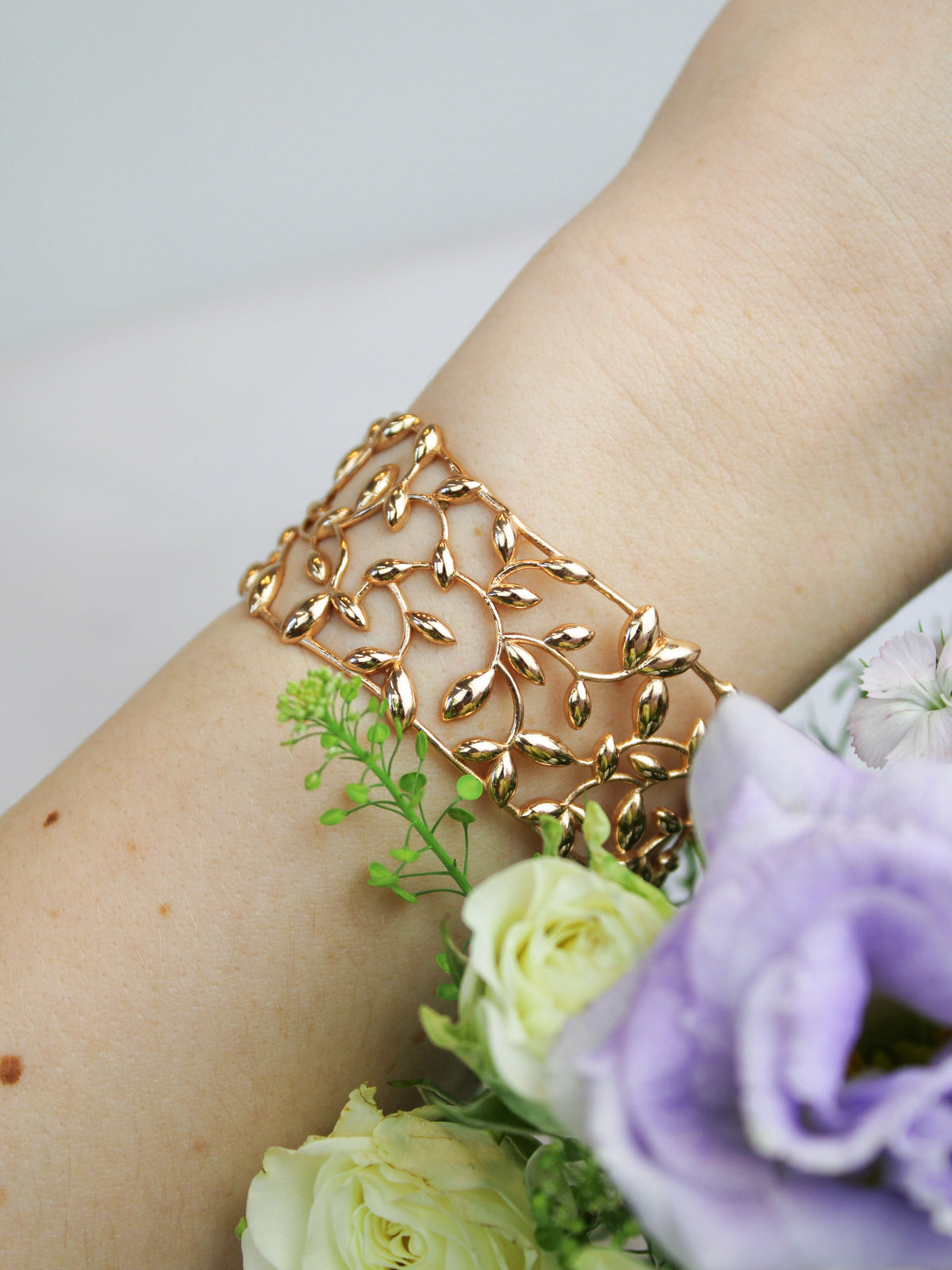 Olive Leaf Cuff Bracelet
