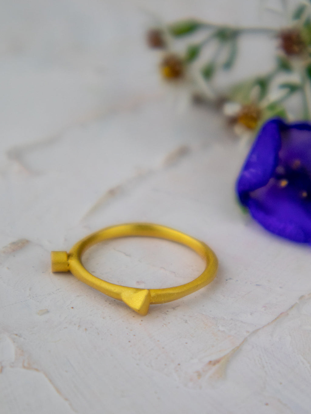 Onyx Spike Stacking Ring