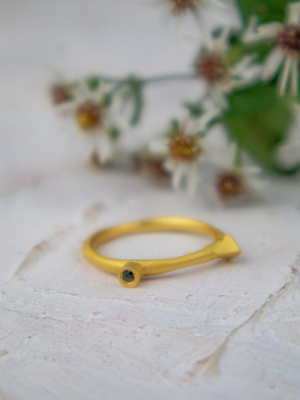 Onyx Spike Stacking Ring
