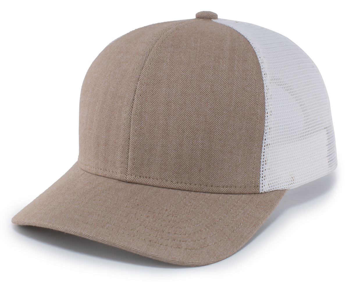HERRINGBONE TRUCKER CAP - SNAPBACK