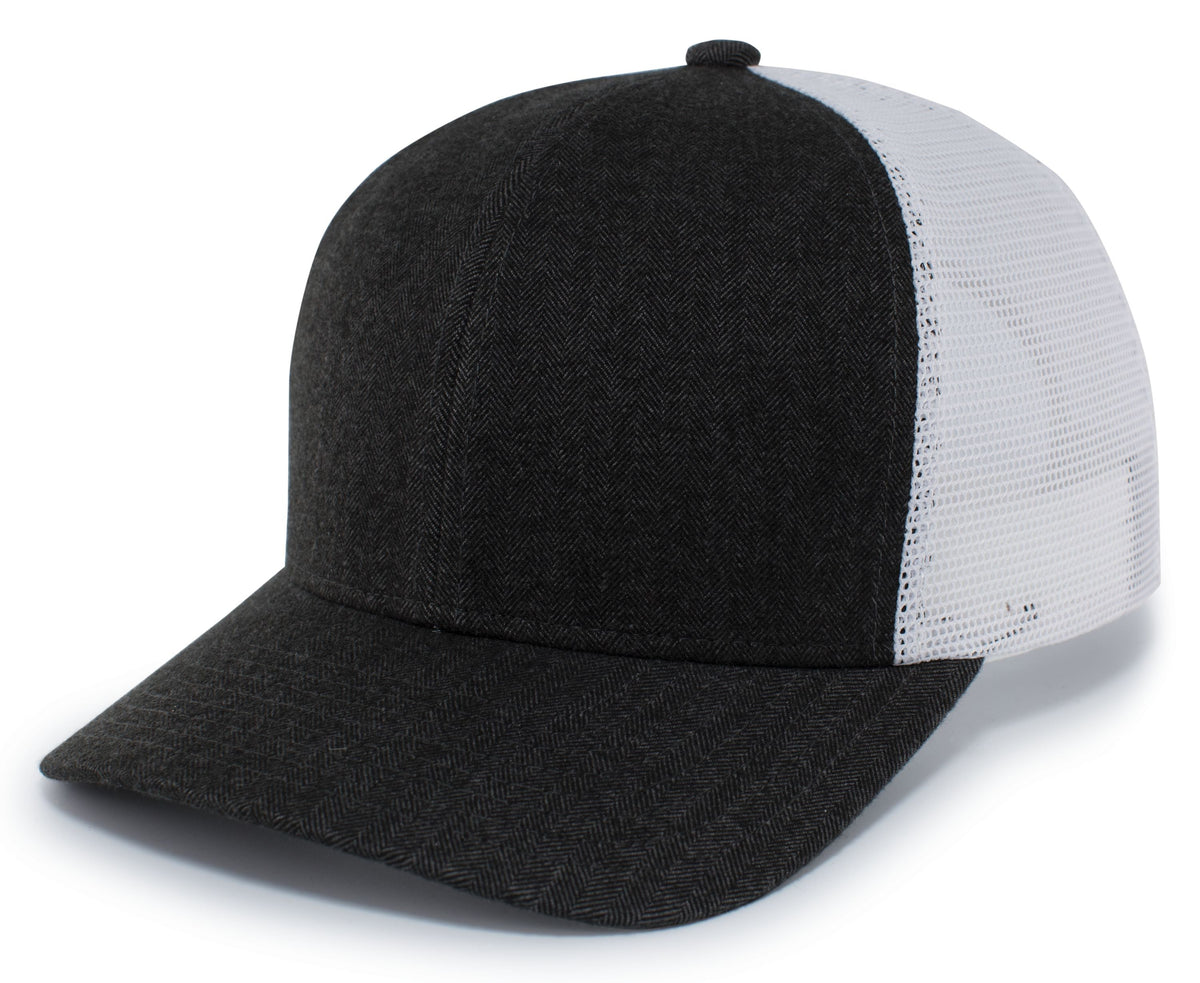 HERRINGBONE TRUCKER CAP - SNAPBACK