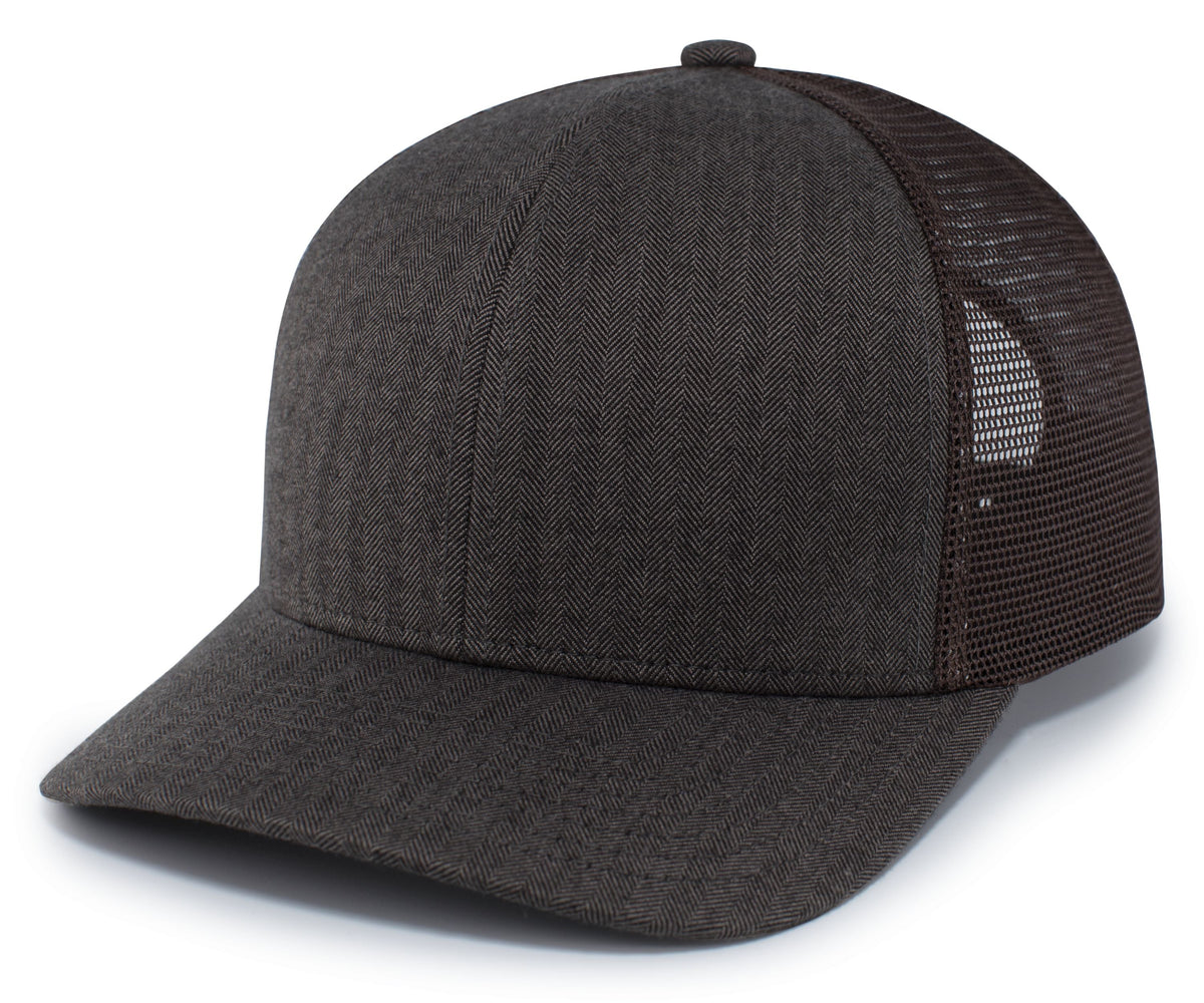 HERRINGBONE TRUCKER CAP - SNAPBACK