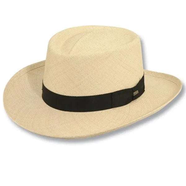 Scala Westminster - Panama Straw Gambler Hat