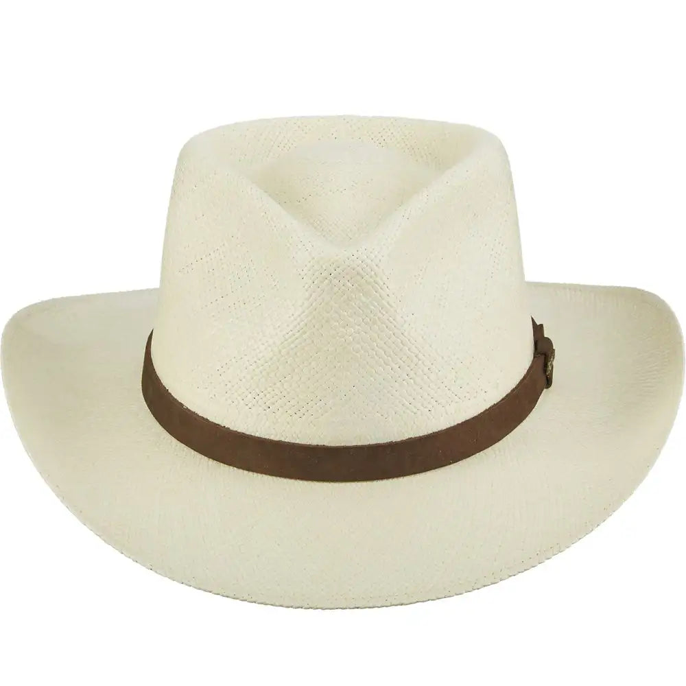 Scala Albuquerque - Genuine Panama Straw Fedora Hat