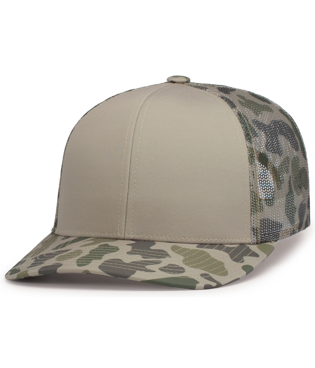 WEEKENDER DUCK CAMO TRUCKER SNAPBACK CAP - ADJUSTABLE