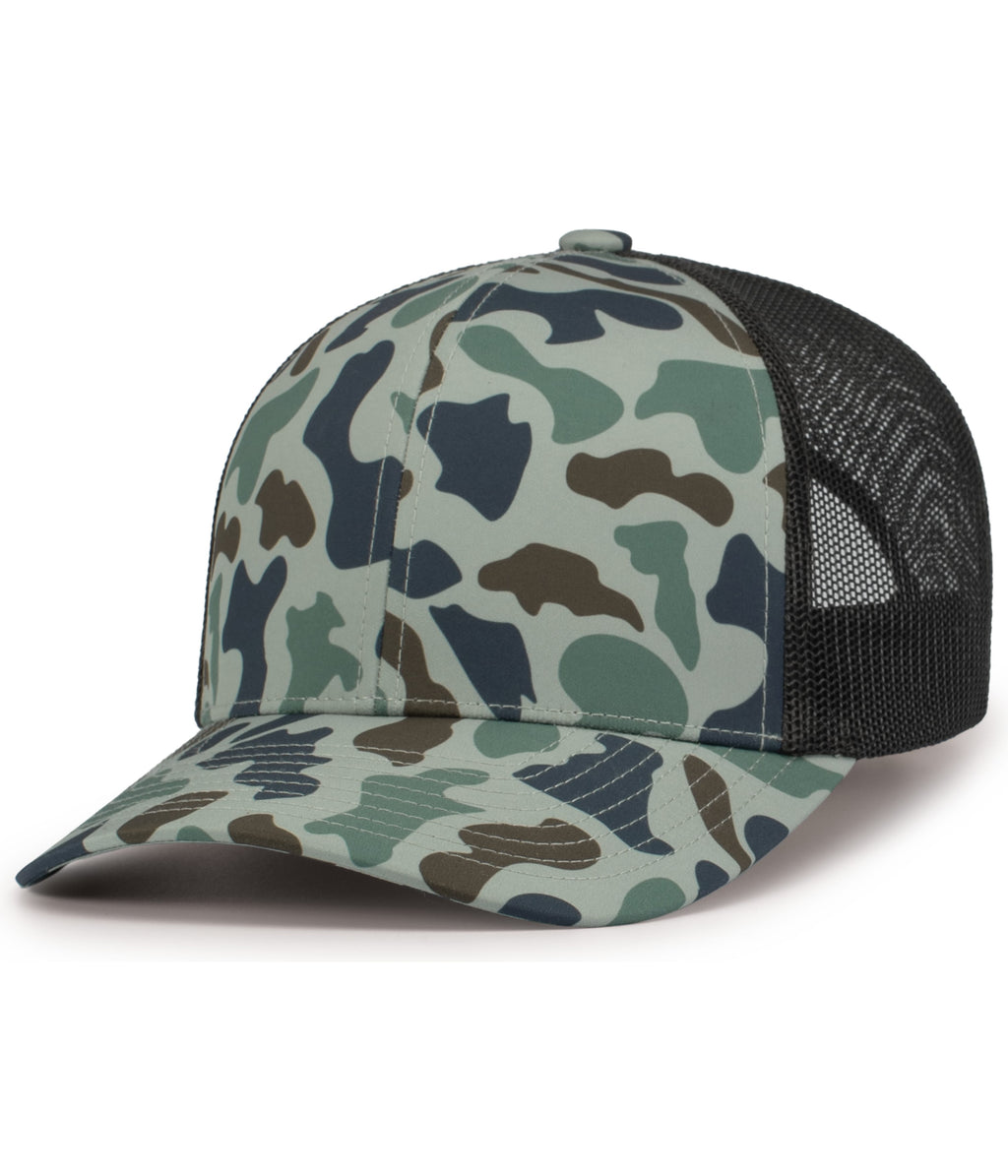 WEEKENDER DUCK CAMO TRUCKER SNAPBACK CAP - ADJUSTABLE