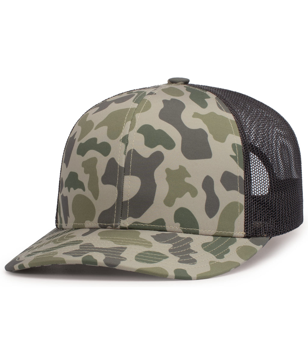 WEEKENDER DUCK CAMO TRUCKER SNAPBACK CAP - ADJUSTABLE