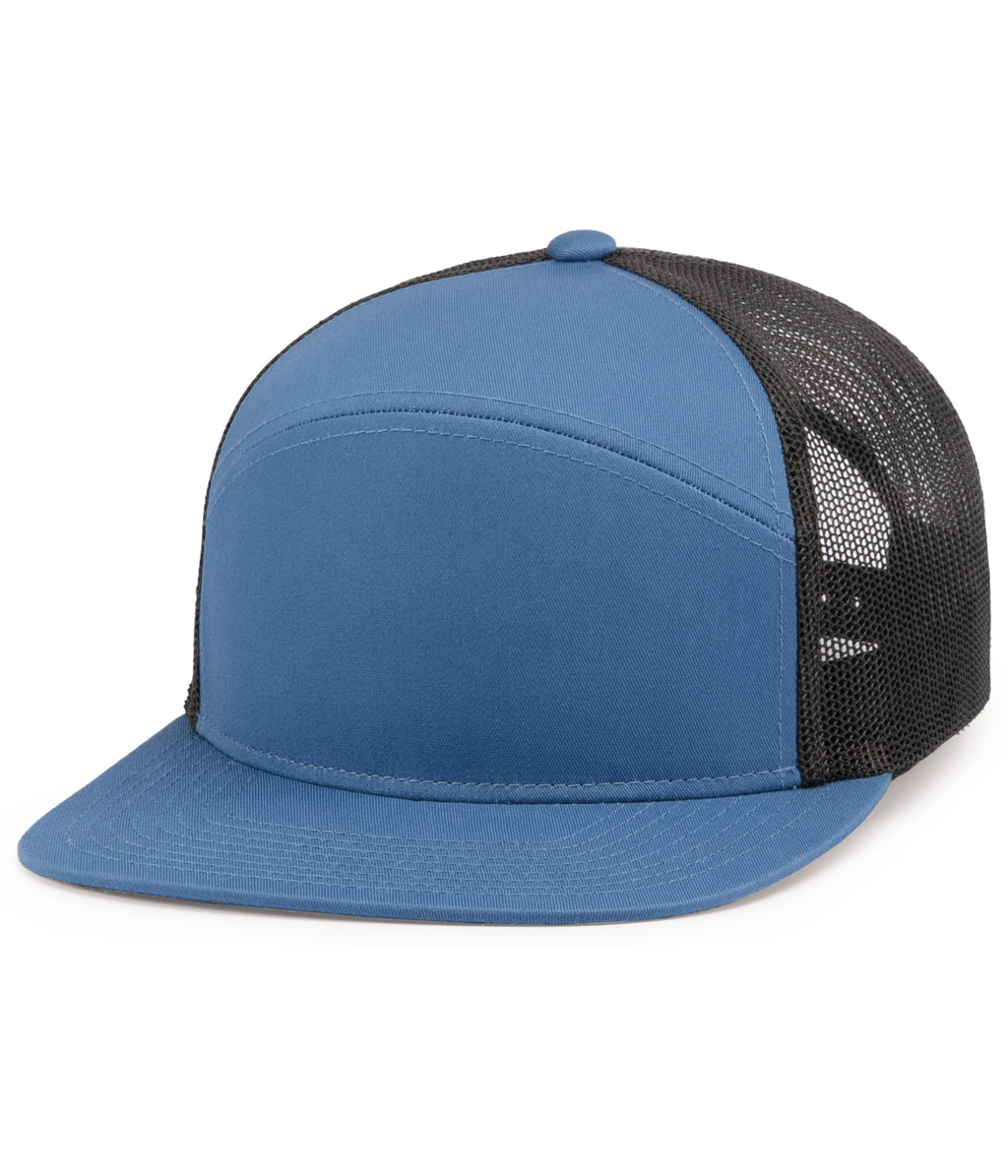 6-PANEL ARCH TRUCKER SNAPBACK CAP - ADJUSTABLE