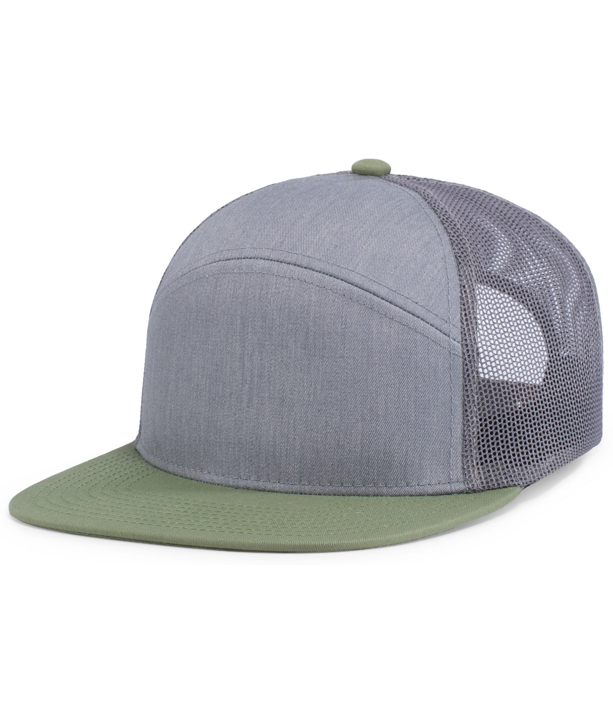 6-PANEL ARCH TRUCKER SNAPBACK CAP - ADJUSTABLE