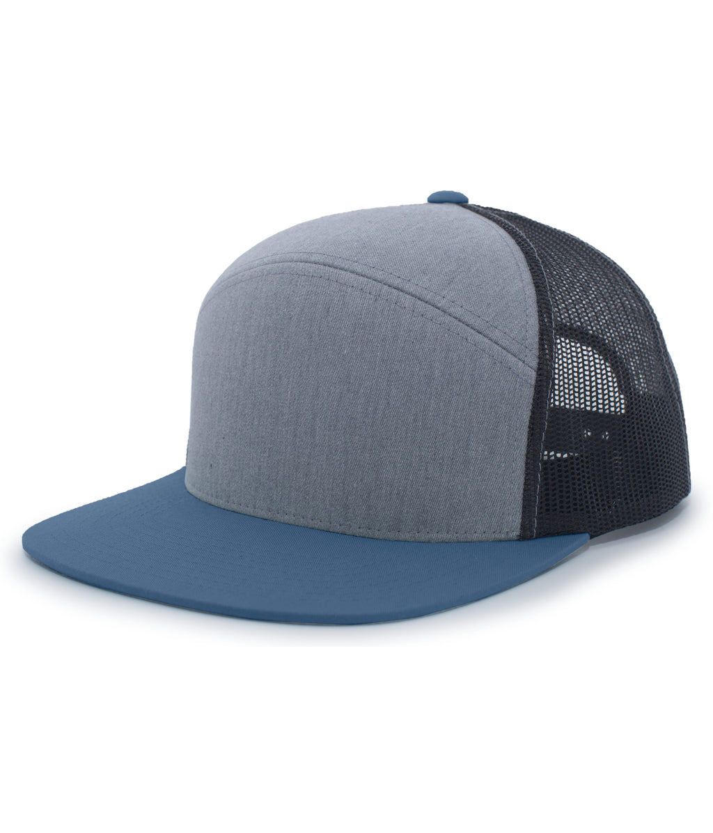 6-PANEL ARCH TRUCKER SNAPBACK CAP - ADJUSTABLE