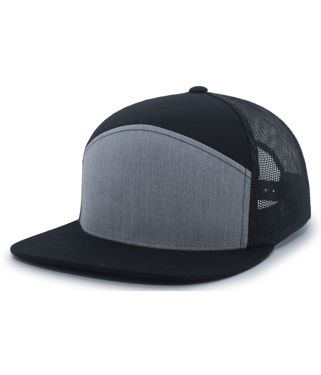 6-PANEL ARCH TRUCKER SNAPBACK CAP - ADJUSTABLE