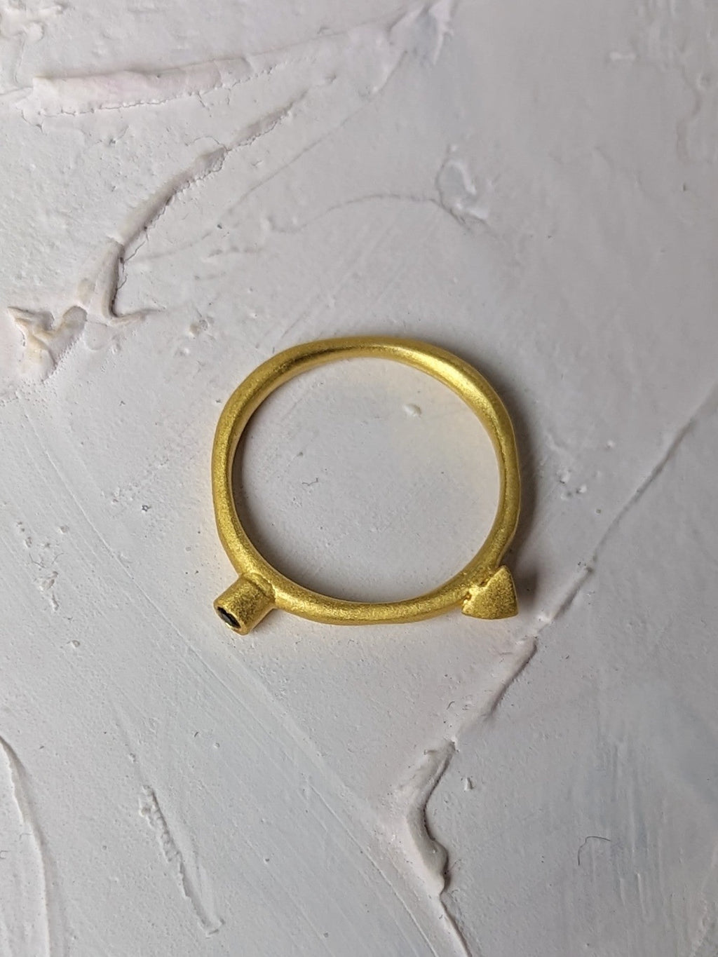Onyx Spike Stacking Ring