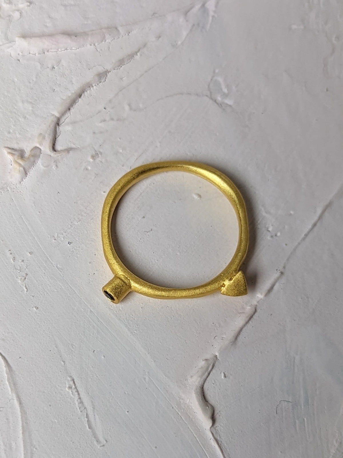 Onyx Spike Stacking Ring