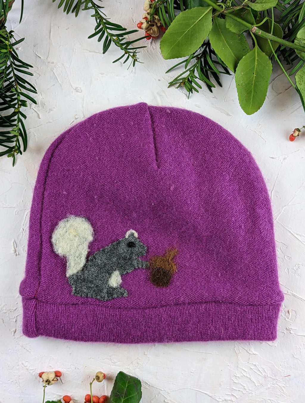 Squirrel Cashmere Hat - Child