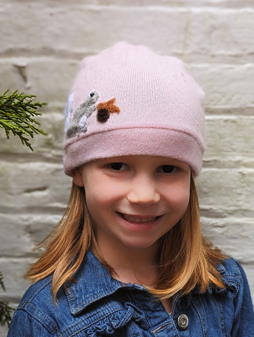Squirrel Cashmere Hat - Child