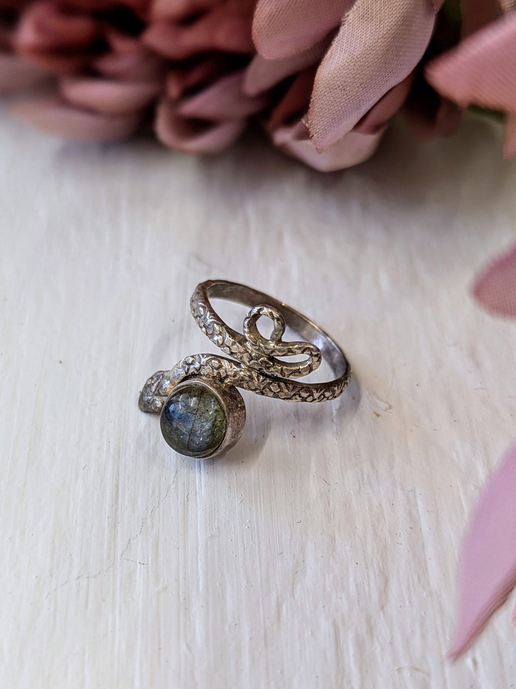Tarnished Sterling Silver Ring - Size 8