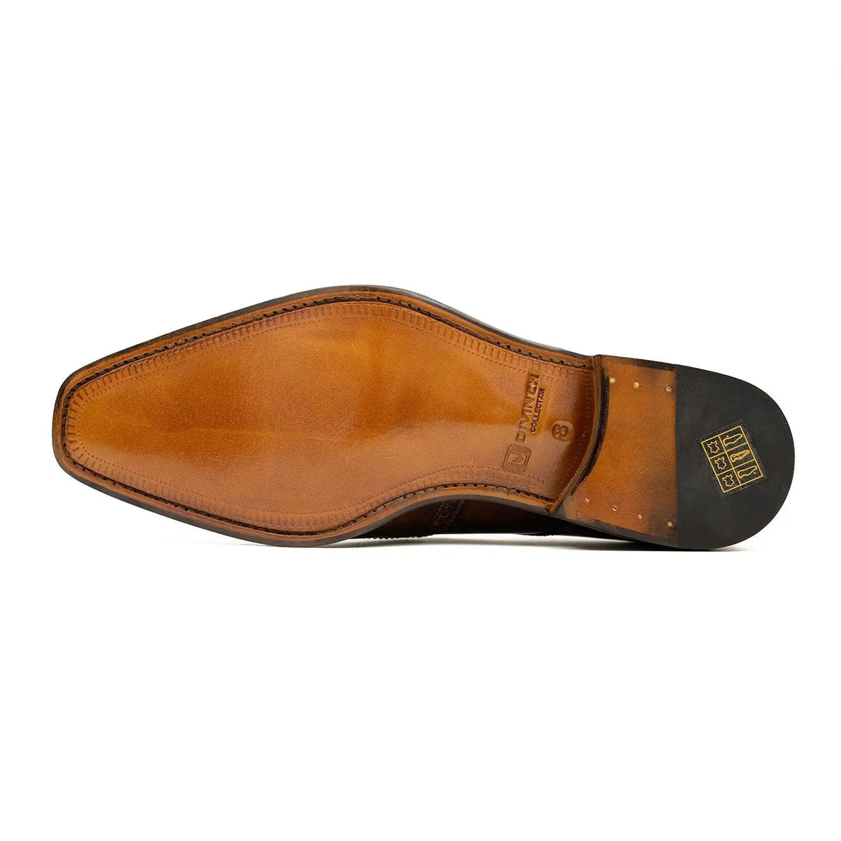 Brown Wingtip Calf Leather Derby Shoes