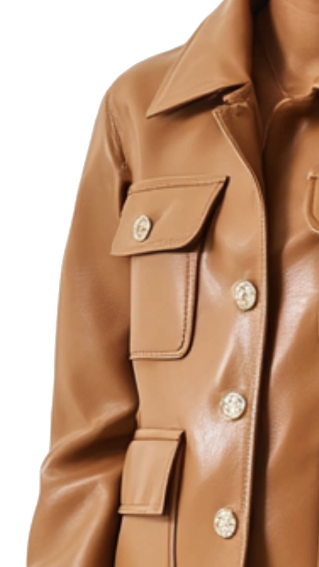 Phoebe Leather Brown Jacket - Women Leather Jacket Brown