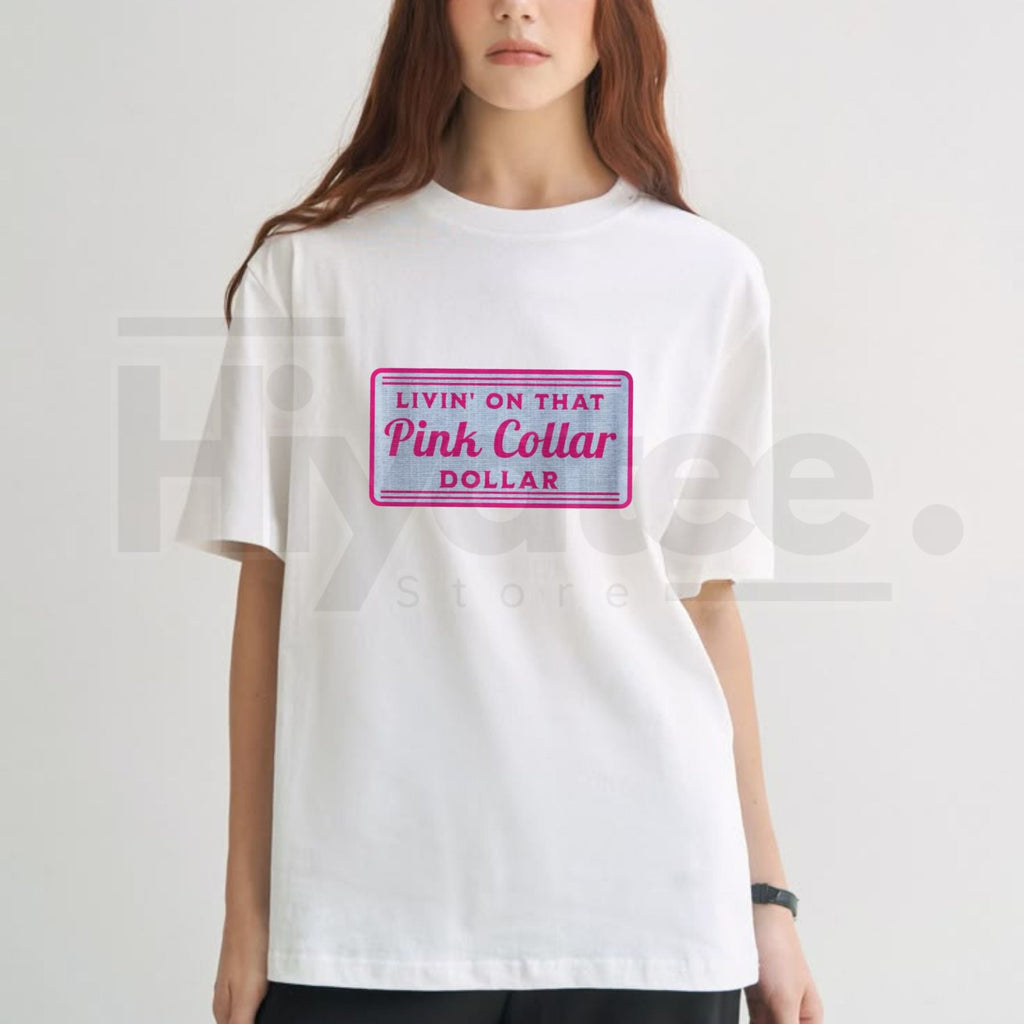 "Pink Collar Dollar" – Vintage Western Hot Pink Graphic Top