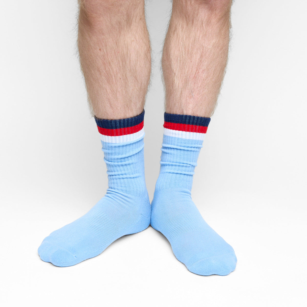3 Stripe Casual Crew Socks 2-Pack