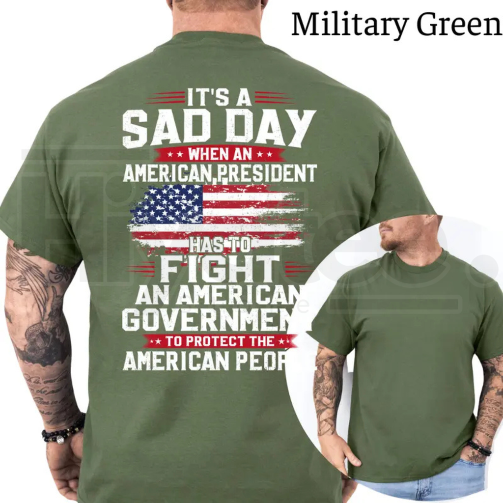 President Fight To Protect The American People T-Shirt – Conservative Political Graphics Tee