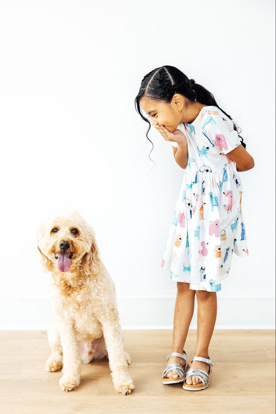 Puppy Pals S/S Pocket Twirl Dress