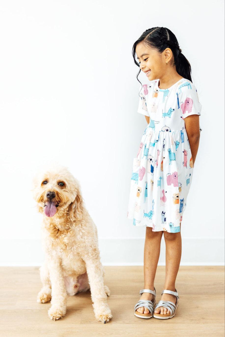 Puppy Pals S/S Pocket Twirl Dress
