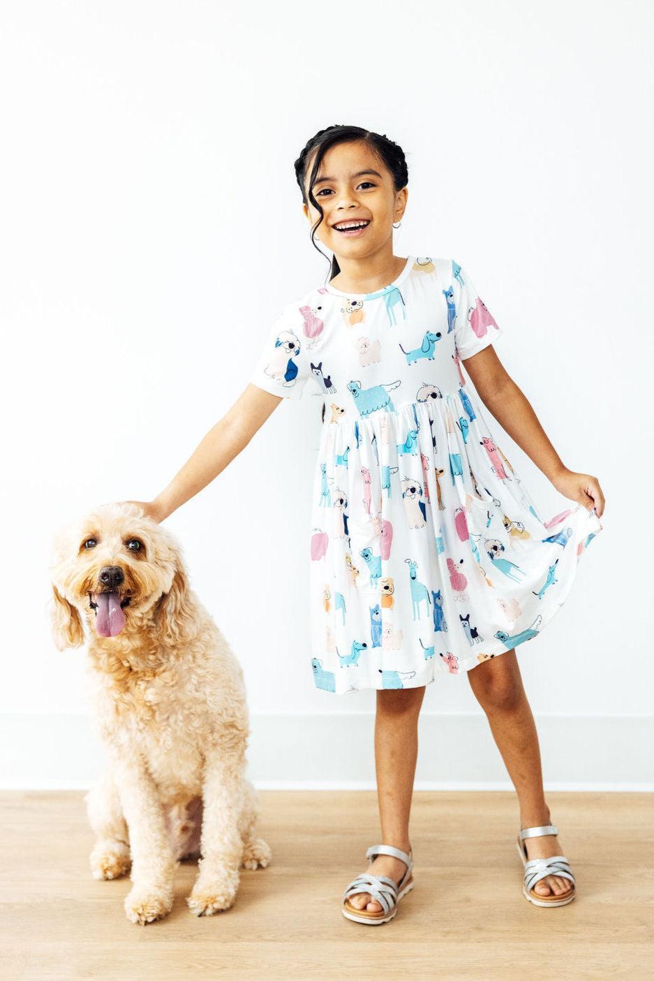 Puppy Pals S/S Pocket Twirl Dress