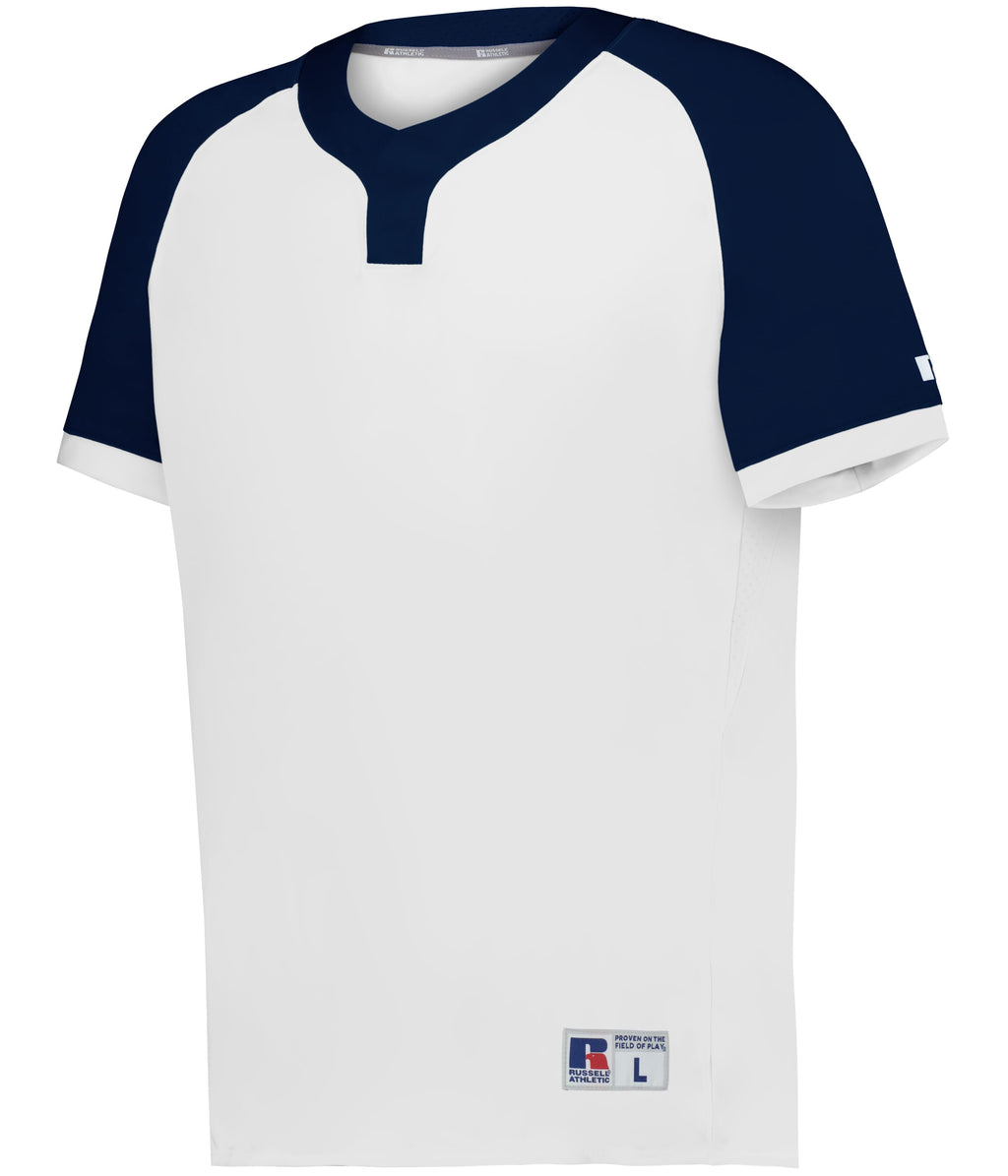 YOUTH BASELINE COVERED PLACKET BASEBALL JERSEY - MOISTURE-WICKING