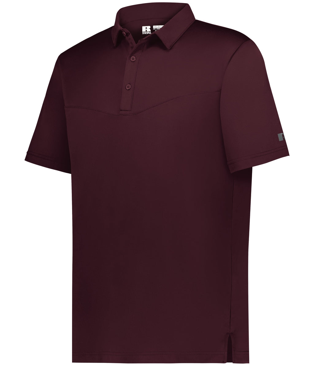 SIDELINE GRID POLO - MOISTURE-WICKING POLYESTER