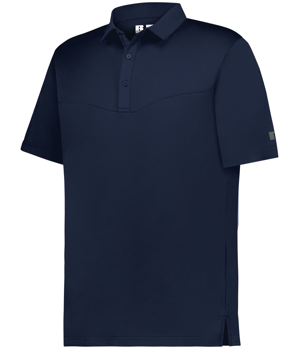SIDELINE GRID POLO - MOISTURE-WICKING POLYESTER