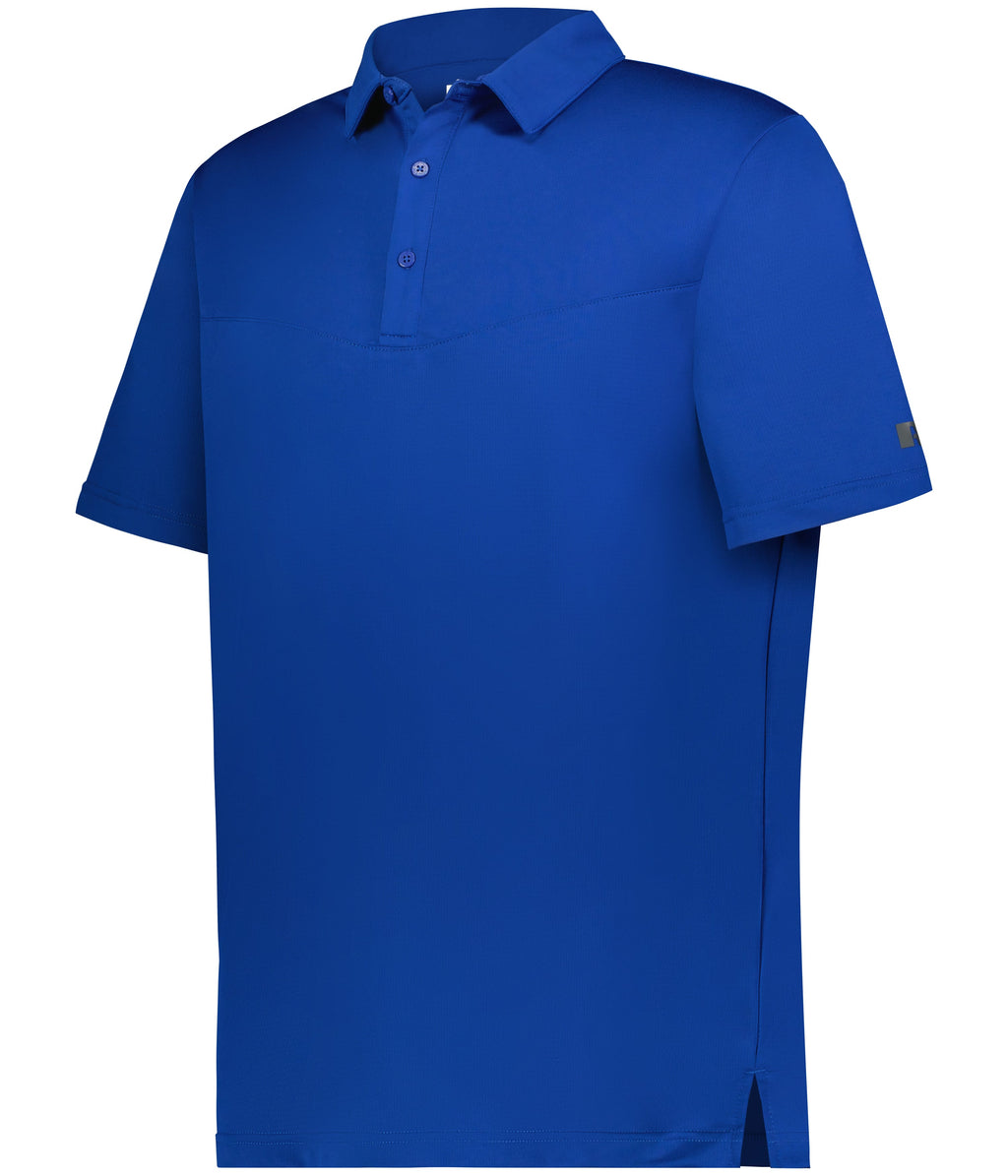 SIDELINE GRID POLO - MOISTURE-WICKING POLYESTER