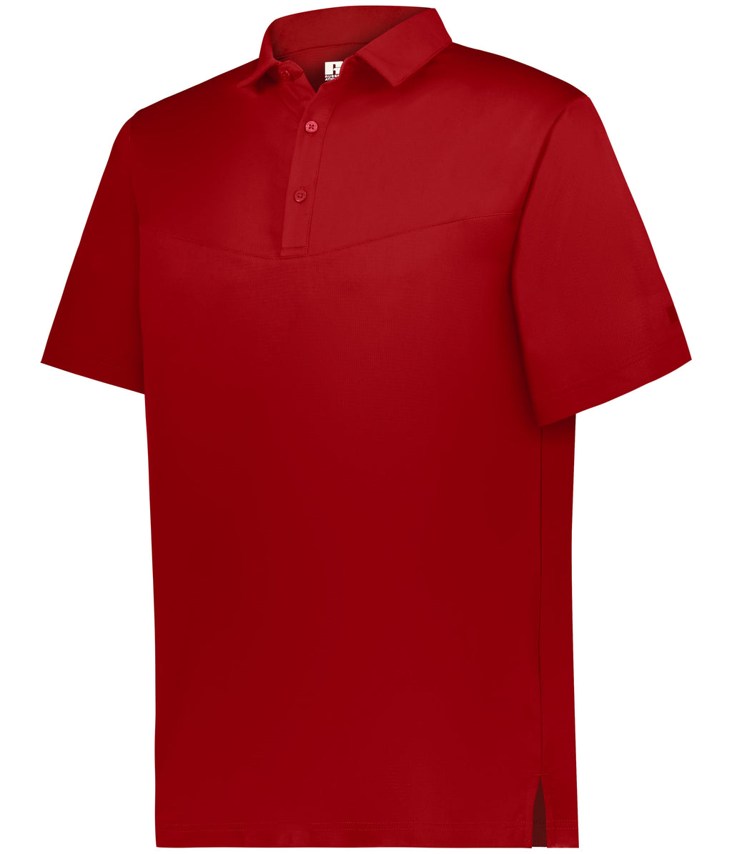 SIDELINE GRID POLO - MOISTURE-WICKING POLYESTER