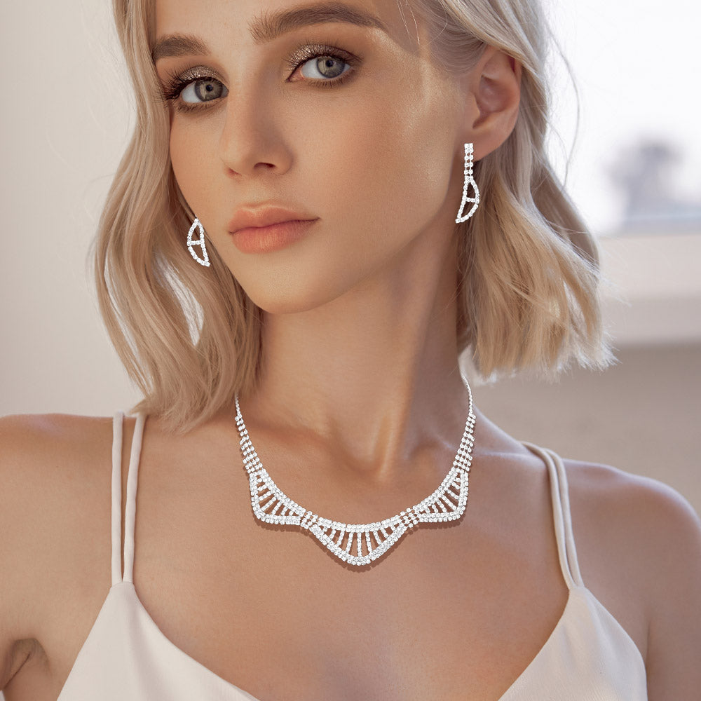 Rhinestone Pave Evening Choker