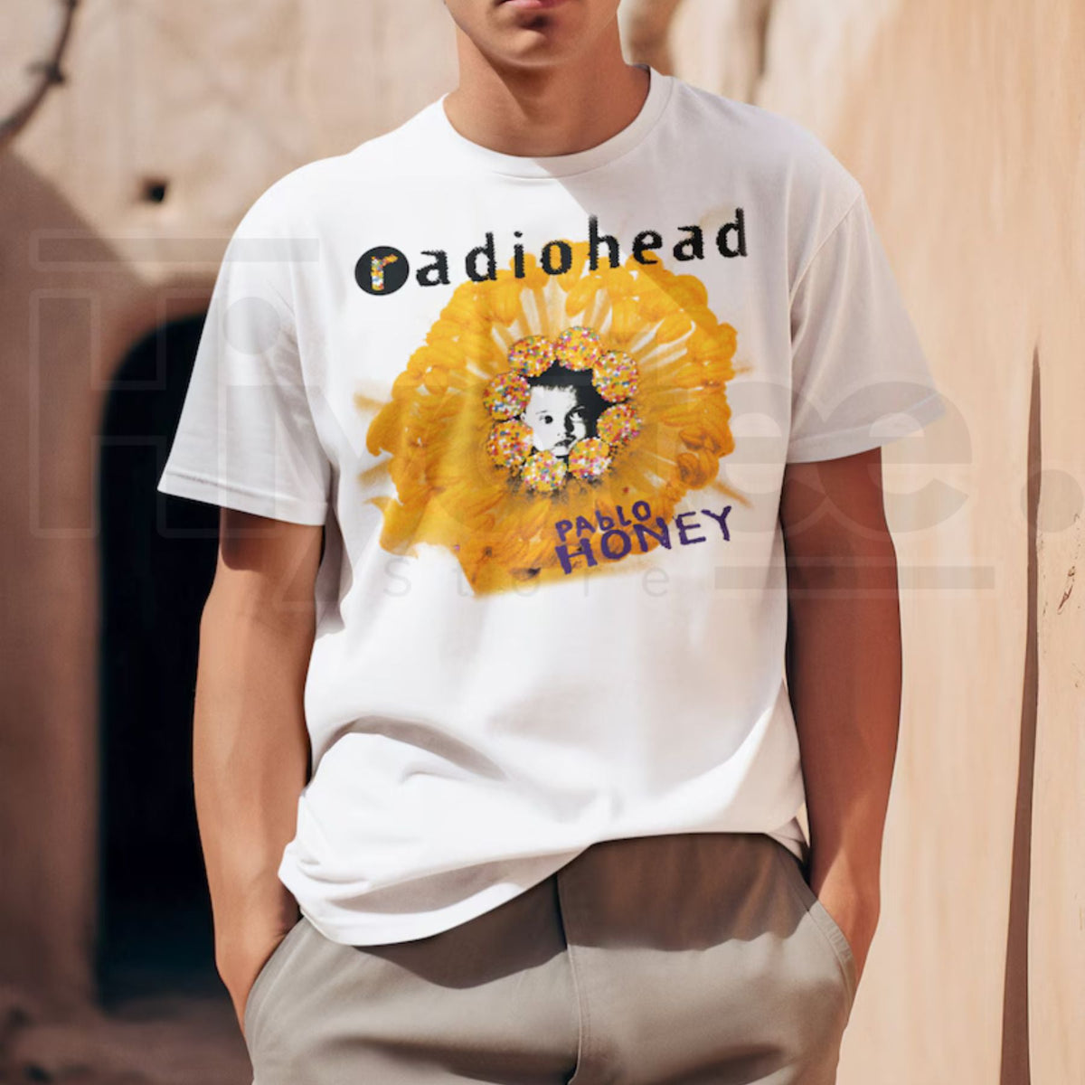 Radiohead Pablo Honey Album T-Shirt – Classic Rock Band Heavy Cotton Tee