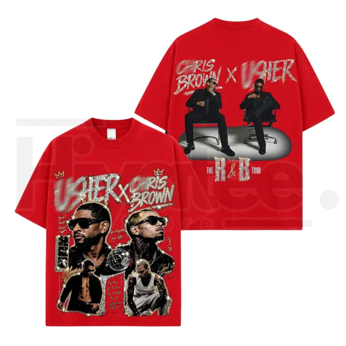 Raymond & Brown Premium T-Shirt – Retro R&B Tour Graphic Shirt, Vintage Rap Style Hip Hop Streetwear