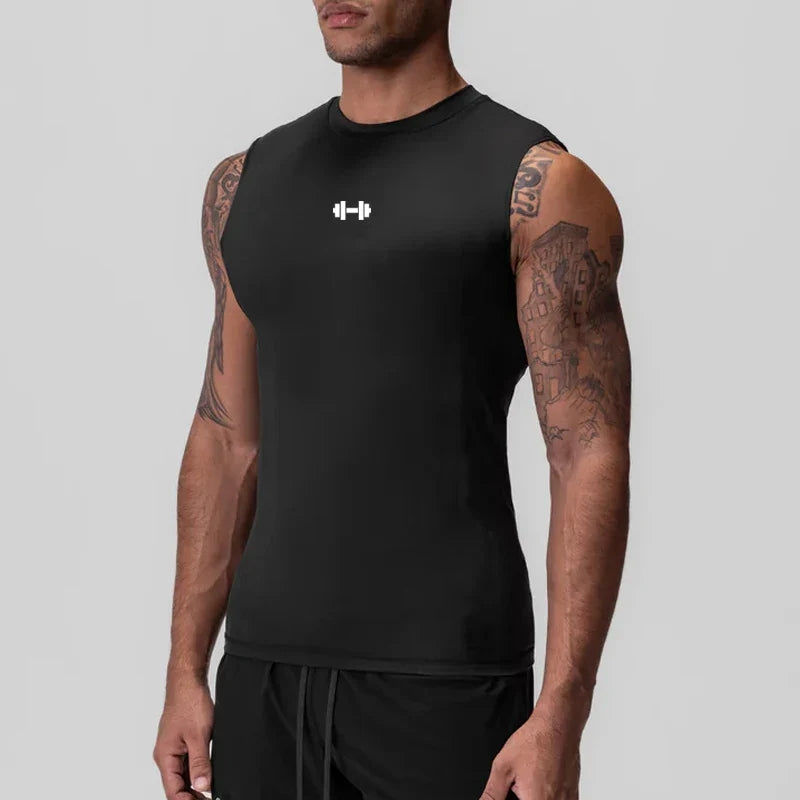 Men's Running Compression Tank Tops Quick Dry